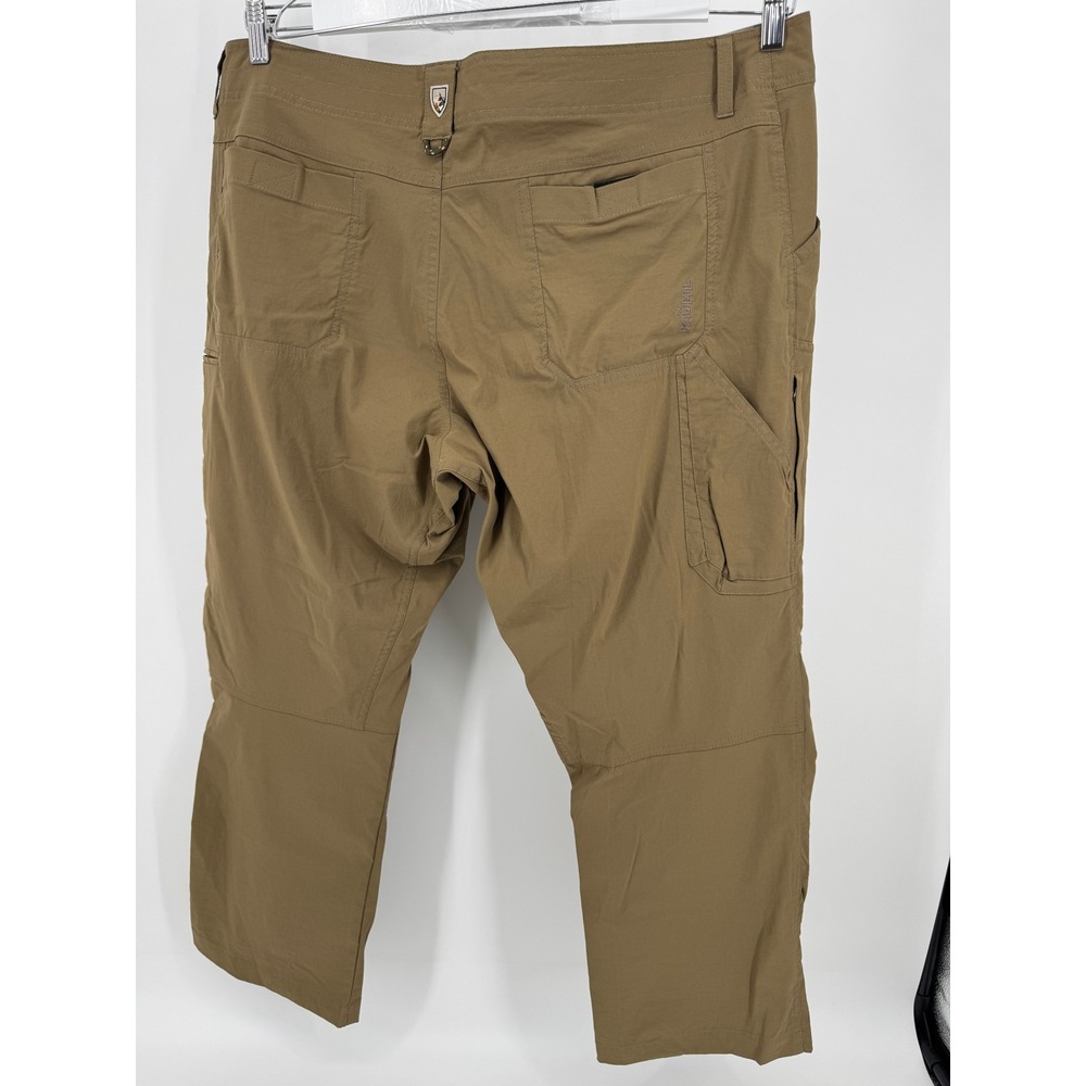 Kuhl Hiking Carpenter Cargo Pants 42x30 Mens Khaki Outdoor Travel‎ packable - Picture 2 of 15